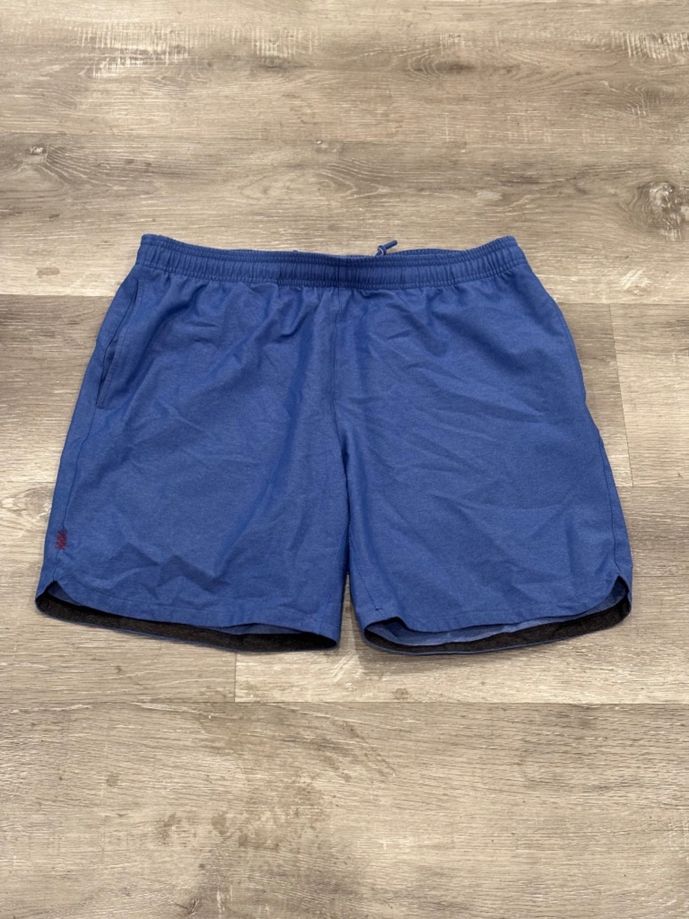 Rhone Shorts Mens L Blue Guru Athletic Performance Stretch Training